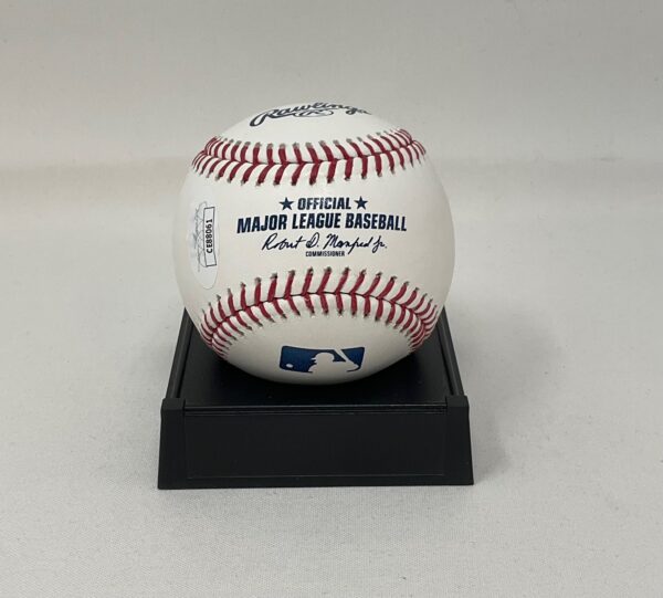 Mike Richter Autographed NHL New York Rangers ROML Baseball JSA COA - Image 2