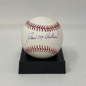 Jim McAndrew Autographed New York Mets ROML Baseball JSA COA