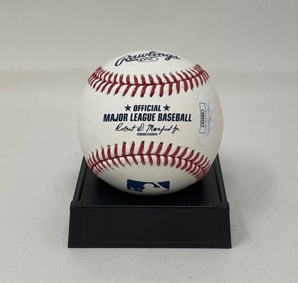 Mike Richter Autographed NHL New York Rangers ROML Baseball JSA COA - Image 2