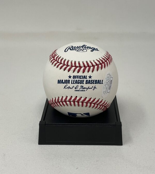 Robert Puason Autographed Oakland Athletics ROML Baseball JSA - Image 2