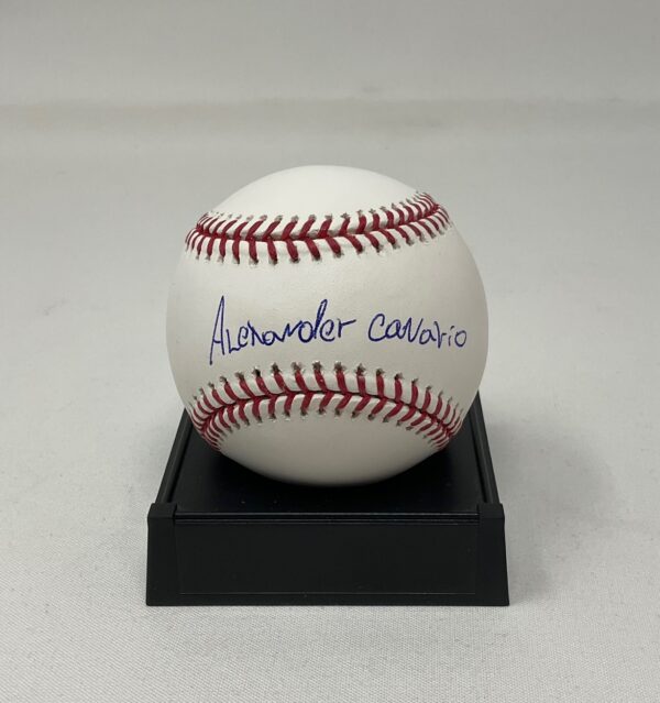 Alexander Canario Autographed Pittsburgh Pirates ROML Baseball JSA