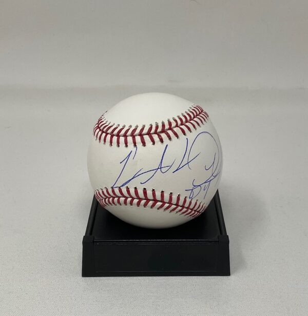 Charles Oakley Autographed NBA New York Knicks ROML Baseball JSA COA