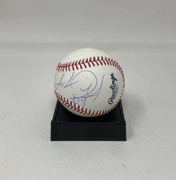 Charles Oakley Autographed NBA New York Knicks ROML Baseball JSA COA - Image 2