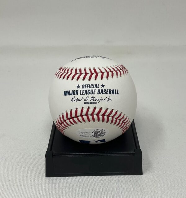 Charles Oakley Autographed NBA New York Knicks ROML Baseball JSA COA - Image 3