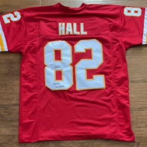 Dante Hall Autographed Kansas City Chiefs Human Joystick Pro Style Jersey JSA