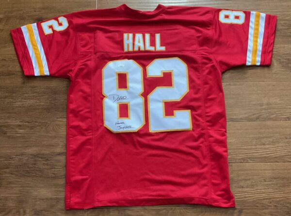 Dante Hall Autographed Kansas City Chiefs Human Joystick Pro Style Jersey JSA