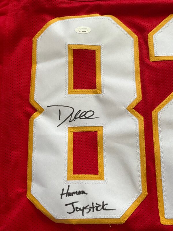 Dante Hall Autographed Kansas City Chiefs Human Joystick Pro Style Jersey JSA - Image 2