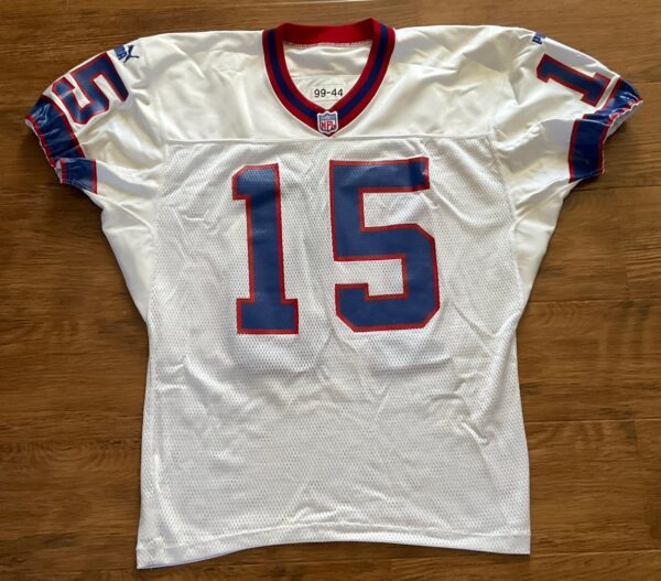 Tony Atkins Buffalo Bills 1999 Authentic NFL Game Worn Puma Pre Season Jersey - Image 2