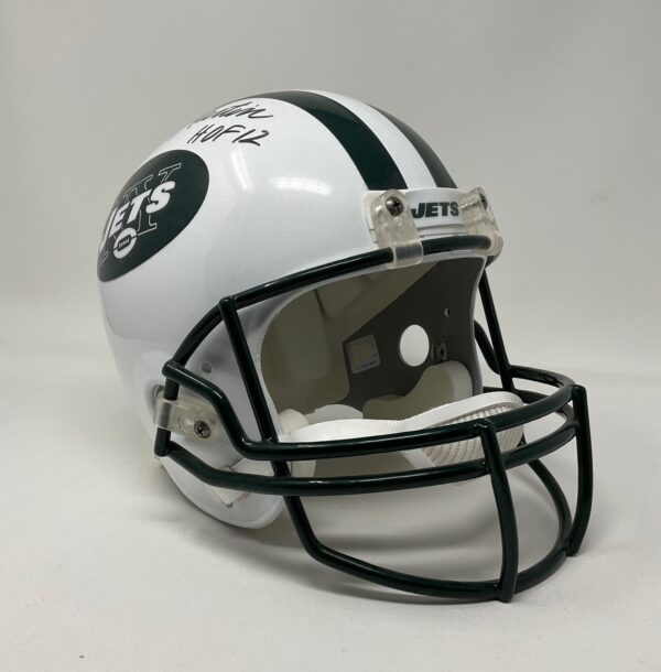 Curtis Martin Autographed New York Jets HOF 12 Full Size Helmet Beckett COA - Image 3