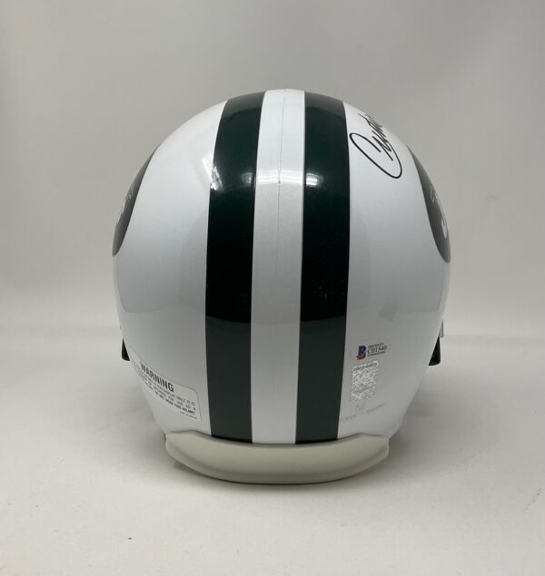 Curtis Martin Autographed New York Jets HOF 12 Full Size Helmet Beckett COA - Image 5