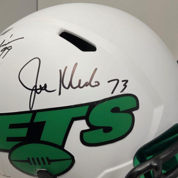 New York Jets Sack Exchange Autographed Full Size Lunar Eclipse Helmet W/ Visor JSA COA - Image 3