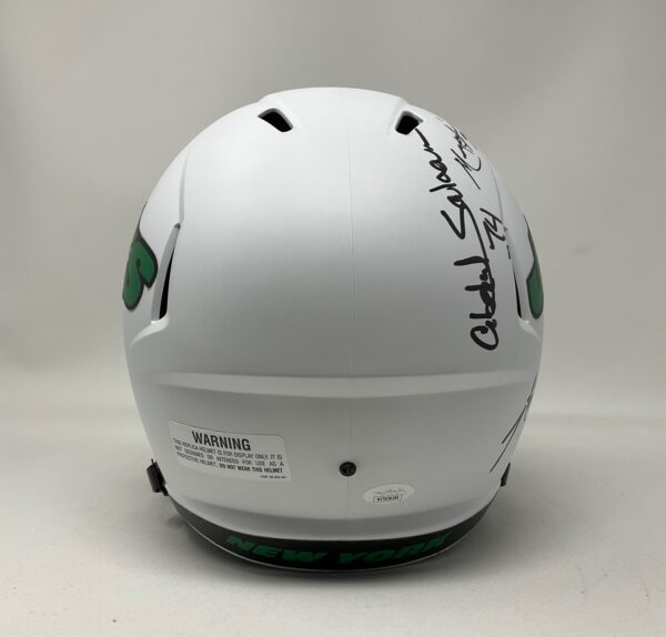 New York Jets Sack Exchange Autographed Full Size Lunar Eclipse Helmet W/ Visor JSA COA - Image 7