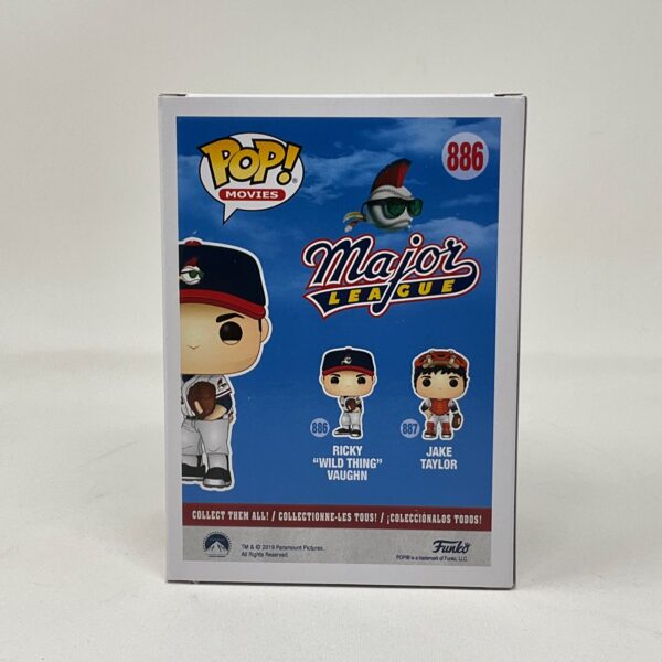 Charlie Sheen Autographed Major League Funko Pop JSA COA - Image 4