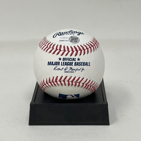 Luisangel Acuna Autographed New York Mets MLB Debut ROML Baseball JSA COA - Image 2