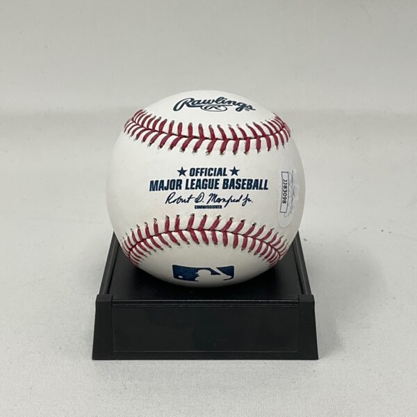 Triston McKenzie Autographed Cleveland Guardians ROML Baseball JSA COA - Image 2