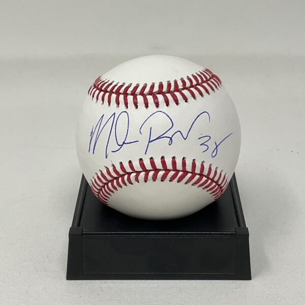 Mike Richter Autographed NHL New York Rangers ROML Baseball JSA COA