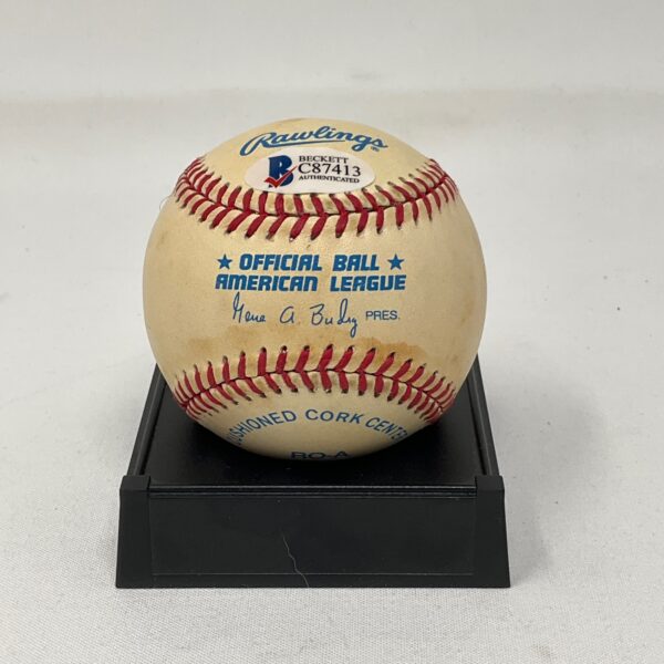 Richie Ashburn Autographed Philadelphia Phillies OAL Baseball Beckett COA - Image 2
