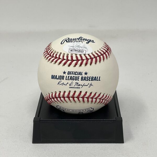 Ryan Howard Autographed Philadelphia Phillies Retirement ROML Baseball JSA COA - Image 2