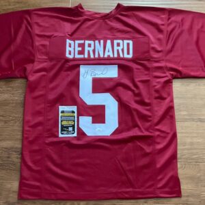 Germie Bernard Autographed Alabama Crimson Tide Pro Style Jersey JSA COA