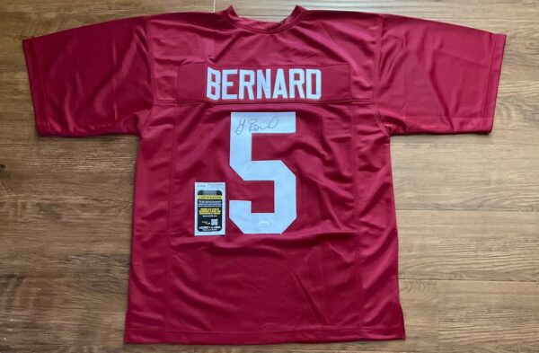 Germie Bernard Autographed Alabama Crimson Tide Pro Style Jersey JSA COA