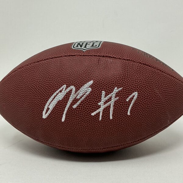Rashod Bateman Autographed Baltimore Ravens Wilson NFL Football PSA/DNA - Image 2