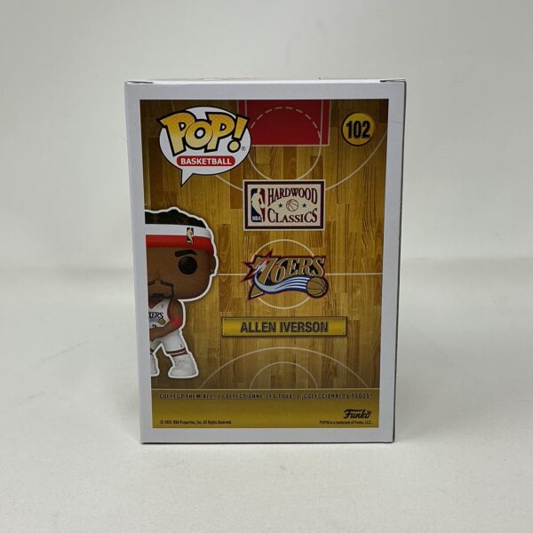 Allen Iverson Autographed Philadelphia 76ers Funko Pop #102 Beckett - Image 4