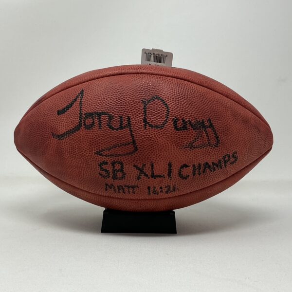 Tony Dungy Autographed Indianapolis Colts Authentic Duke NFL Super Bowl XLI Game Ball JSA COA