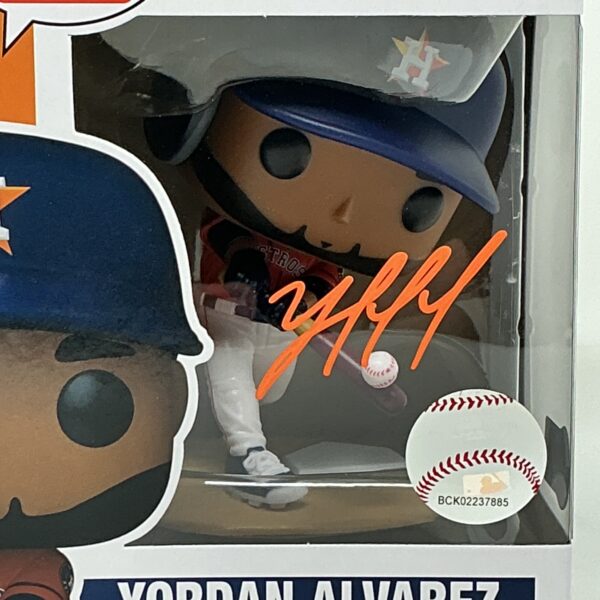 Yordan Alvarez Autographed Houston Astros Funko Pop #89 Beckett - Image 2