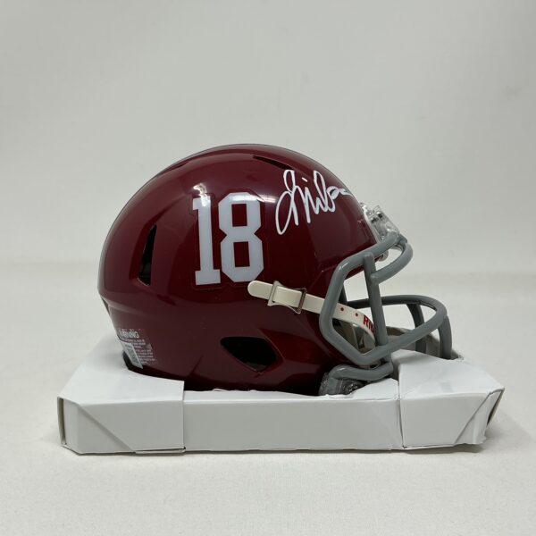 Jalen Milroe Autographed Alabama Crimson Tide College Mini Helmet Beckett - Image 2