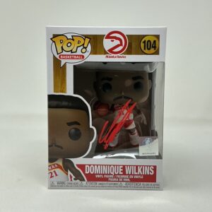 Dominique Wilkins Autographed Atlanta Hawks Funko Pop #104 Beckett