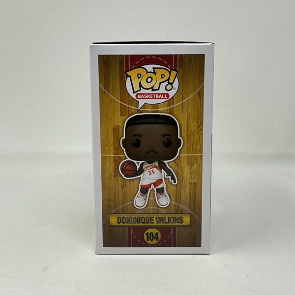 Dominique Wilkins Autographed Atlanta Hawks Funko Pop #104 Beckett - Image 3