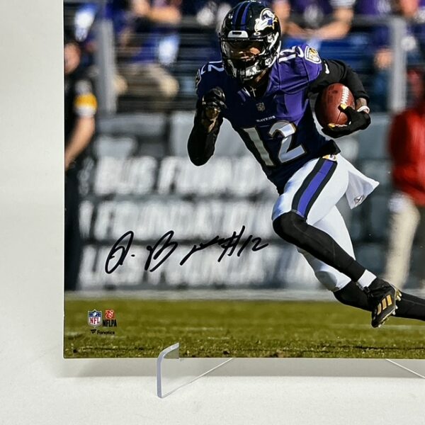 Rashod Bateman Autographed Baltimore Ravens 8X10 Photograph Fanatics - Image 2