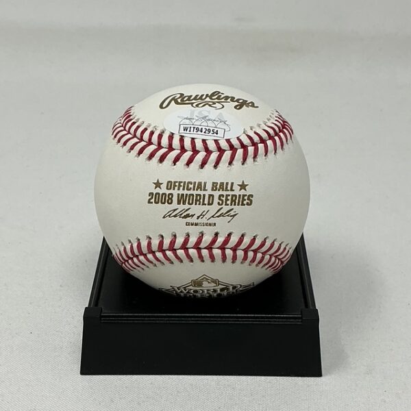Ryan Howard Autographed Philadelphia Phillies 2008 World Series ROML Baseball JSA - Image 2