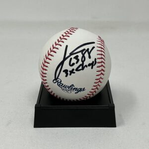 Joe Andruzzi Autographed NFL New England Patriots 3X Champs ROML Baseball JSA COA