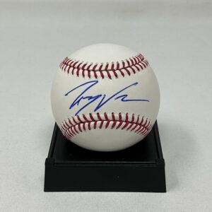 Ralphy Velazquez Autographed Cleveland Guardians ROML Baseball JSA COA