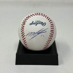 Miguel Tejada Autographed Oakland Athletics ROML Baseball JSA COA