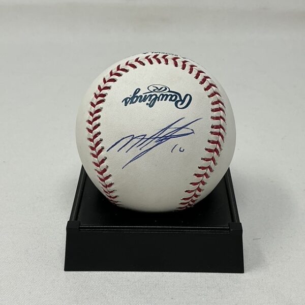 Miguel Tejada Autographed Oakland Athletics ROML Baseball JSA COA