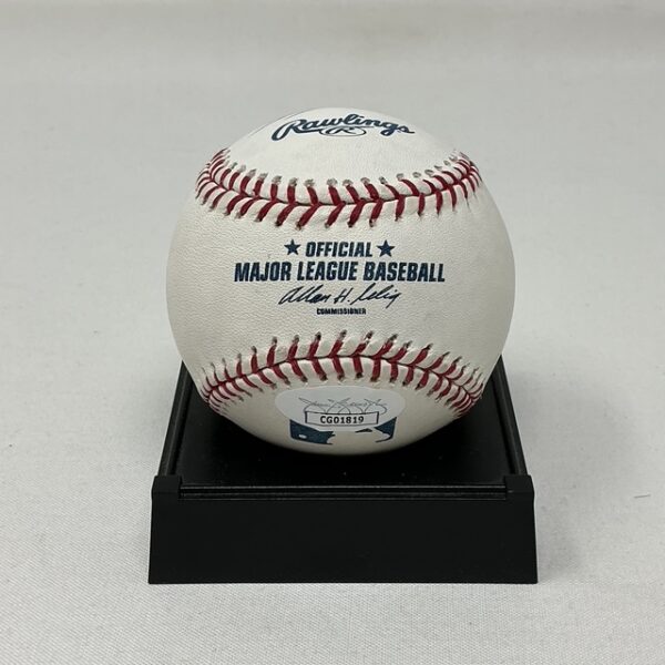 Miguel Tejada Autographed Oakland Athletics ROML Baseball JSA COA - Image 2