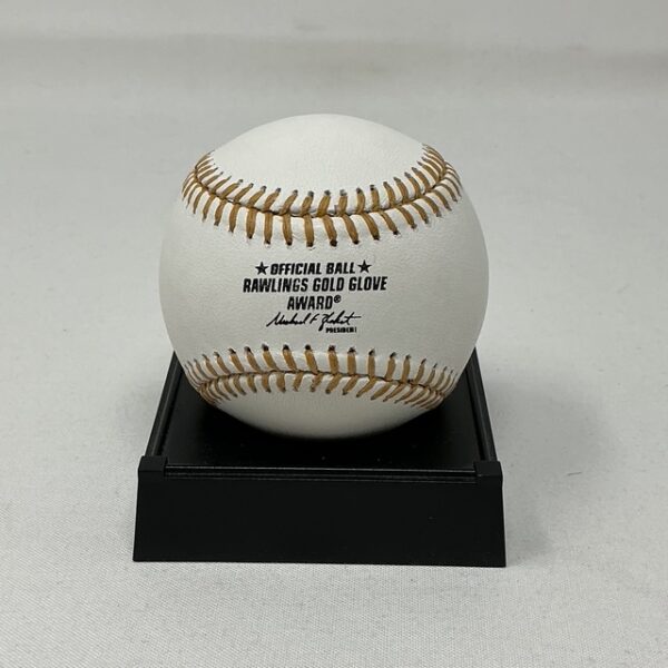 Alex Rodriguez Autographed New York Yankees Gold Glove Award ROML Baseball JSA COA - Image 2