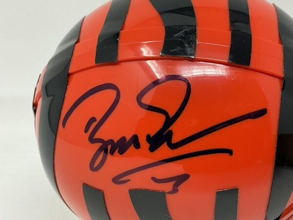 Boomer Esiason Autographed Cincinnati Bengals Mini Helmet JSA COA - Image 2