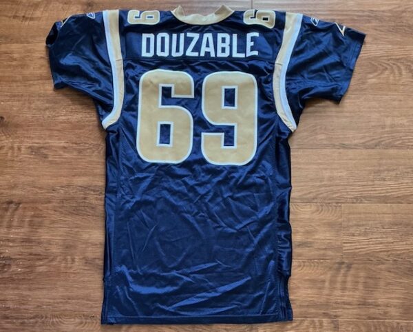 Leger Douzable 2009 Game Issued St. Louis Rams Authentic NFL Reebok Jersey