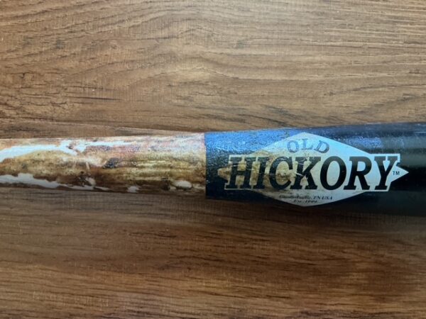 Justice Bigbie Autographed Detroit Tigers Prospect 2025 Game Used Cracked Bat - Image 4