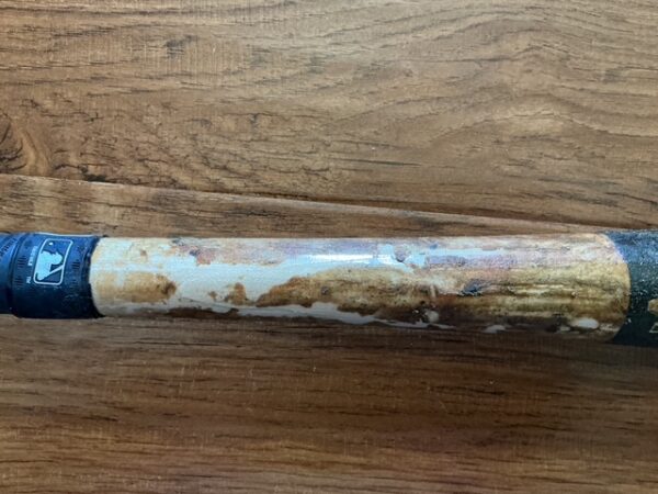 Justice Bigbie Autographed Detroit Tigers Prospect 2025 Game Used Cracked Bat - Image 5