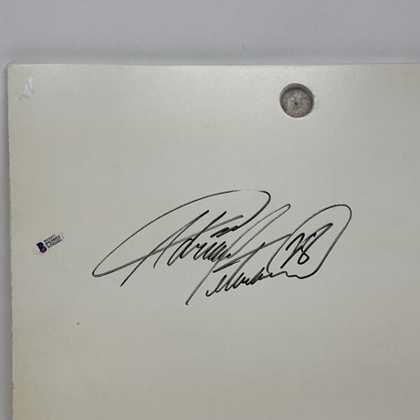 Adrian Peterson Autographed Minnesota Vikings 16 3/4 X 1/2 X 13 3/4 Wood Display Top Beckett - Image 2