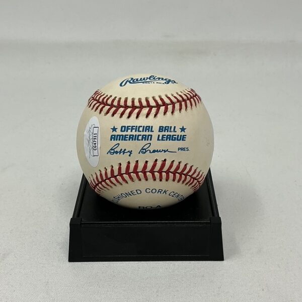 Nolan Ryan Autographed Houston Astro's OAL Baseball JSA COA - Image 2