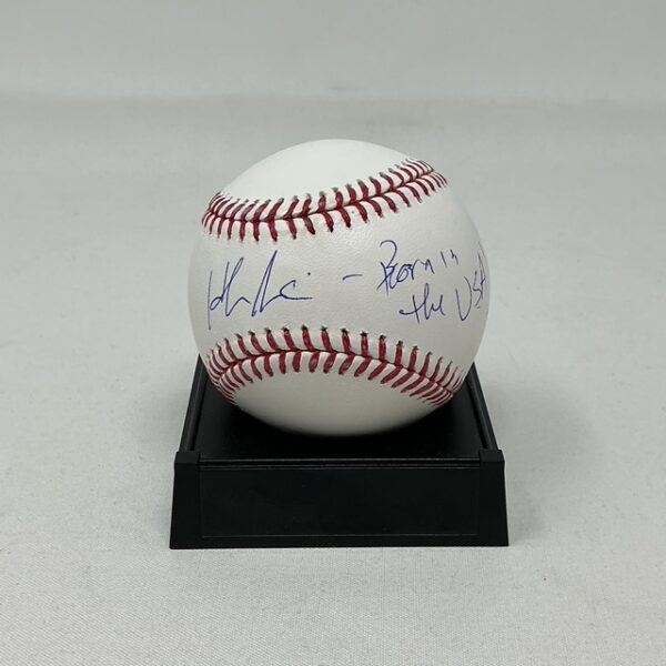 Hank Azaria Autographed Actor Comedian The Simpsons Tribute Band ROML Baseball JSA COA