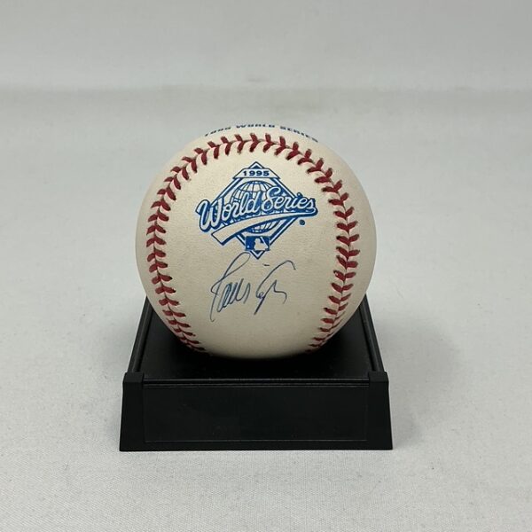 Javy Lopez Autographed Atlanta Braves 1995 World Series ROML Baseball JSA COA