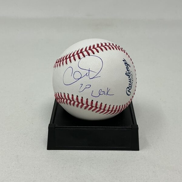 Allan Houston Autographed NBA New York Knicks ROML Baseball JSA COA