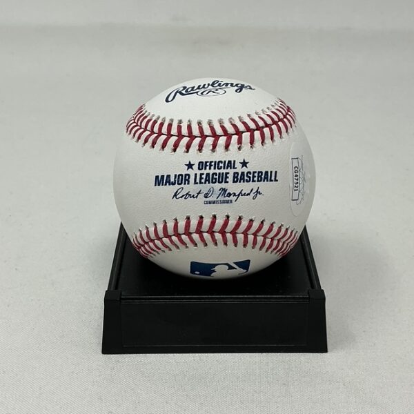 Allan Houston Autographed NBA New York Knicks ROML Baseball JSA COA - Image 2