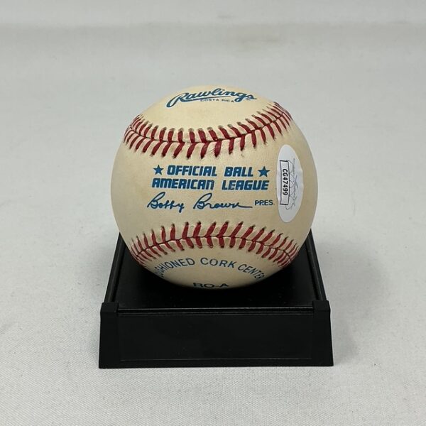 Nolan Ryan Autographed Houston Astro’s OAL Baseball JSA COA - Image 2
